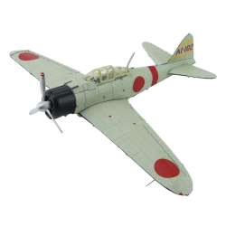 Puzzle Metalowe Model 3D - Samolot Mitsubishi A6M - 1