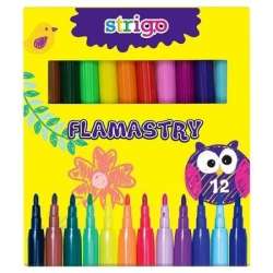 Flamastry 12 kolorów STRIGO (SSC007) - 1