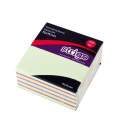 Karteczki samoprzylepne 76x76mm 400K pastel STRIGO (SSN002) - 1