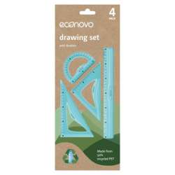Zestaw geometryczny KEYROAD 30cm, 4 szt., mix cena za 1 szt (KR971068-R)