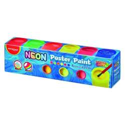 Farby plakatowe neonowe 22ml 6 kolorów - 1