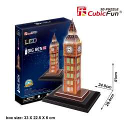 Puzzle 3D Led Zegar Big Ben 28 el. (306-20501) - 1