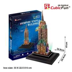 Puzzle 3D LED Empire State Building Nowy York 38el. 40x (306-01067) - 1