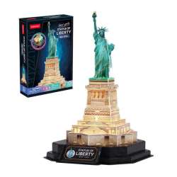 Puzzle 3D LED Statua Wolności 79el wersja nocna L536H Cubic Fun (306-L536H) - 1