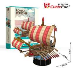 Puzzle 3D Żaglowiec Roman Warship 85 el. (306-24032) - 1
