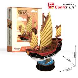 Puzzle 3D Żaglowiec Chinese Sailboat 62el T4033H 24033 (306-24033) - 1