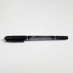 Marker dwustronny czarny Double (12szt) M&G