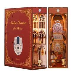 Składany Drewniany Model Book Nook Notre Dame