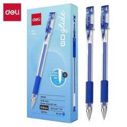 Długopis żelowy 0,5mm Daily niebieski (12szt) DELI