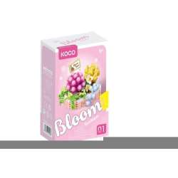 Klocki Sukulenty doniczka różowa 249el