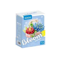 Klocki Sukulenty doniczka niebieska 271el