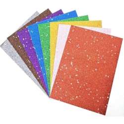 Papier kolorowy brokat gwiazdki A4 8 arkuszy