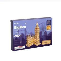 Puzzle drewniane Model 3D - LED Big Ben - 1