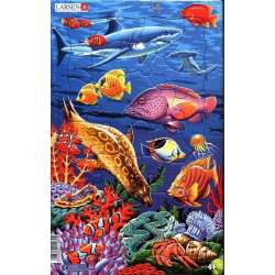 PROMO Układanka / puzzle Rafa koralowa - rozmiar Midi (28.5x18.3 cm) Larsen (LA-H23) - 1
