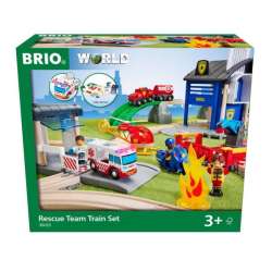 PROMO BRIO 36025 Zestaw Deluxe Straż Pożarna i Policja (63602500) - 1