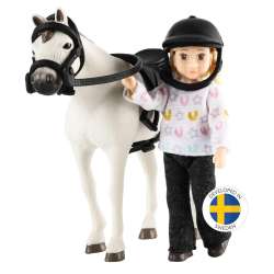 Lalka dżokejka zestaw z koniem