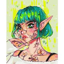 Malowanie po numerach - Współczesny elf 40x50cm - 1