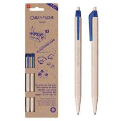 Długopis jednorazowy 825 wood chips 2szt blister / cena za blister (CD825-362) - 1