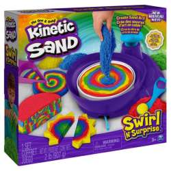 Kinetic Sand - piasek Zakręcone kolory Spin Master (6063931) - 1