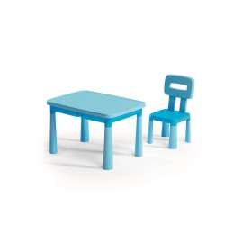 Stolik z krzesłem niebieski - 1