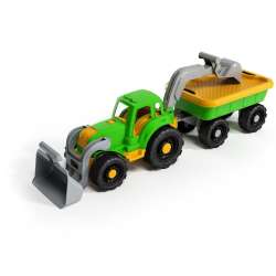 Traktor z ładowarką i przyczepą - 1