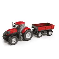 Traktor Adriatic z przyczepą czerwony