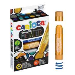 Farby w sztyfcie Temporello metalic 6 kol CARIOCA - 1