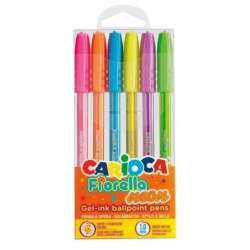 Długopis żelowy Fiorella neon 6szt CARIOCA