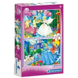 CLEMENTONI PUZZLE 2x20 KOPCIUSZEK 26x18cm (07001) - 4