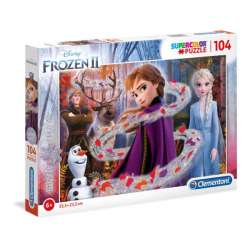 Clementoni Puzzle 104el z brokatem Frozen 2. Kraina Lodu 20162 (20162 CLEMENTONI) - 1