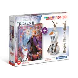 Puzzle 104 elementy +3D Model Frozen 2 (GXP-726103)