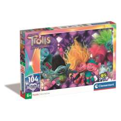 Clementoni Puzzle 104el brilliant Trolls 3 20191 (20191 CLEMENTONI) - 1