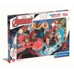 Clementoni Puzzle 104el brokatowe Avengers. Marvel 20347 p.6 (20347 CLEMENTONI) - 1