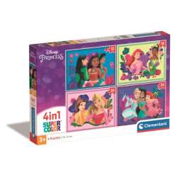 Clementoni Puzzle 4w1 Księżniczki Princess 21517 (21517 CLEMENTONI) - 1