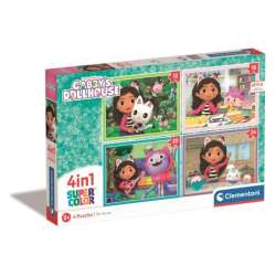 Clementoni Puzzle 4w1 Koci Domek Gabi. Gabby's Dollhouse 21524 (21524 CLEMENTONI) - 1