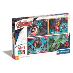 Clementoni Puzzle 4w1 Avengers Marvel 21525 (21525 CLEMENTONI) - 1