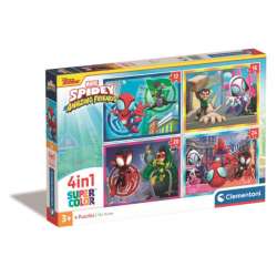 Clementoni Puzzle 4w1 SuperColor Spidey and His Amazing Friend 21528 (21528 CLEMENTONI) - 1