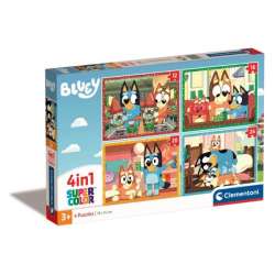 Clementoni Puzzle 4w1 SuperColor Bluey 21530 (21530 CLEMENTONI)