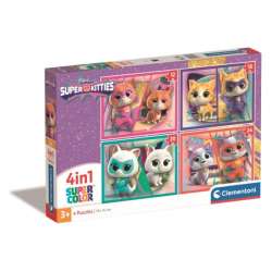 Clementoni Puzzle 4w1 Super Kitties 21531 (21531 CLEMENTONI) - 1