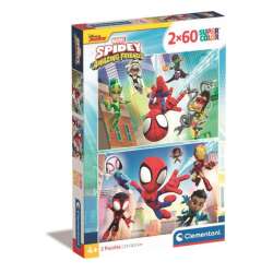 Clementoni Puzzle 2x60el SuperColor Spidey and his Amazing Friends 21625 (21625 CLEMENTONI) - 1