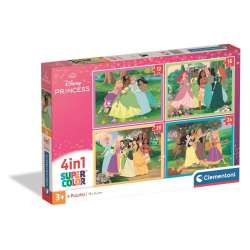 Puzzle 4w1 Super Kolor Disney Princess