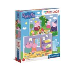 Clementoni Puzzle 2x20el Peppa Pig. Świnka Peppa 24778 (24778 CLEMENTONI) - 1