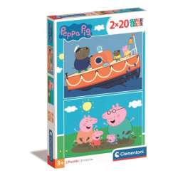 Clementoni Puzzle 2x20el Świnka Peppa 24797 p6 (24797 CLEMENTONI) - 1