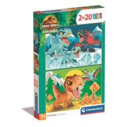 Puzzle 2x20 elementów Super Kolor Jurassic World (GXP-915294) - 1