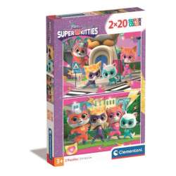 Puzzle 2x20 elementów Super Kolor SuperKitties (GXP-915295) - 1