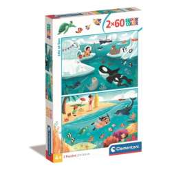 Clementoni Puzzle 2x60el SuperColor Life at Sea 24817 (24817 CLEMENTONI) - 1