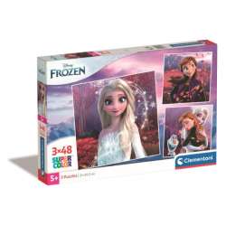 Clementoni Puzzle 3x48el SuperColor square Kraina Lodu. Frozen 25297 (25297 CLEMENTONI)