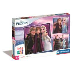 Clementoni Puzzle 3x48el SuperColor square Kraina Lodu. Frozen 25306 (25306 CLEMENTONI) - 1