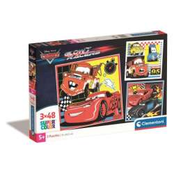 Clementoni Puzzle 3x48el Glow Racers. Cars Auta 25309 (25309 CLEMENTONI) - 1