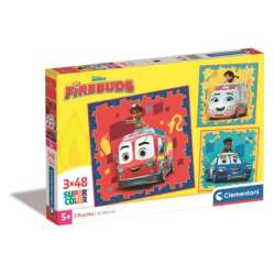 PROMO Clementoni Puzzle 3x48el SuperColor FIREBUDS Disney Junior 25311 (25311 CLEMENTONI)